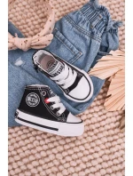 Dziecięce Wysokie Trampki Z Suwakiem BIG STAR HH374188 Czarne
