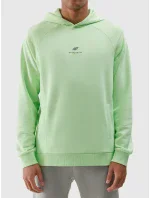 Pánska mikina s kapucňou z organickej bavlny 4F - svetlozelená Pánska mikina s kapucňou z organickej bavlny 4F - svetlozelená