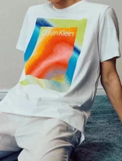 Pánske pyžamo NM2274E 13P - čierna / biela - Calvin Klein