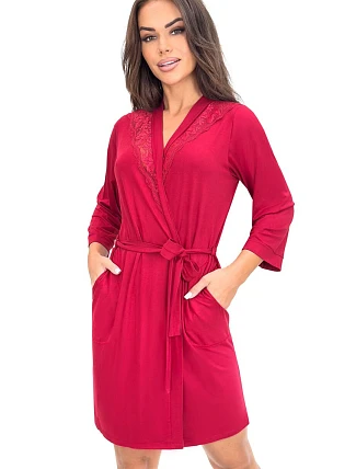 Krátky župan model 228615 Donna Krátky župan model 228615 Donna