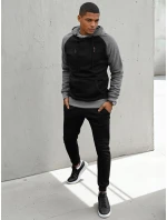 Pánska čierna mikina FashionStreet BX5488