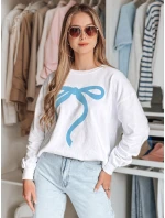 Dámska oversize mikina SOFTTIE biela FashionStreet BY1376