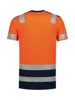 Tričko High Vis Bicolor Tričko unisex fluorescenčná oranžová
