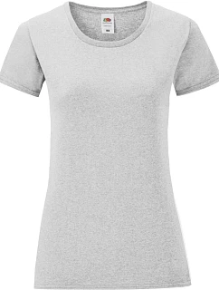 Fruit of the Loom Lady-Fit Iconic 150 T Dámske tričko 16.1432 melírovaná šedá