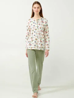 Vamp - Pastelové kvetinové pyžamo 21352 - Vamp