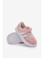 Sneakersy Dziecięce Na Rzep Różowe Sepovia