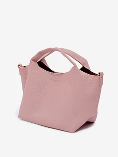 Růžová kabelka z imitace kůže Corisse