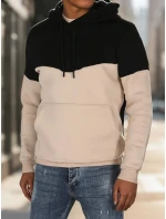 Pánska základná mikina s kapucňou čierna FashionStreet BX5881