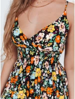FLOWMISS čierne kvetinové maxi šaty FashionStreet EY2627 FLOWMISS čierne kvetinové maxi šaty FashionStreet EY2627
