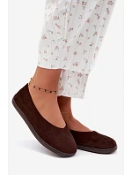 Dámske balerínky typu barefoot v čokoládovej farbe Hollin Dámske balerínky typu barefoot v čokoládovej farbe Hollin