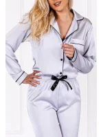 Pyžamo Classic Look Silver - Momenti Per Me