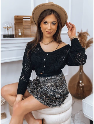 Dámsky sveter ARIA black FashionStreet MY1579 Dámsky sveter ARIA black FashionStreet MY1579