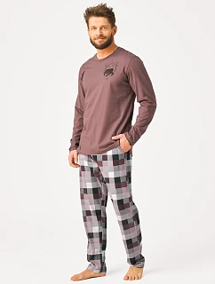 Pyžamo Key MNS 620 B26 s dlhými rukávmi 3XL–4XL
