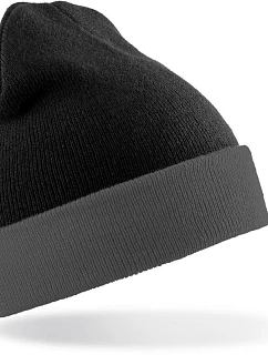 Result Headwear RC 930X Pletená čiapka „Black Compass“ 28.930X čierna/sivá