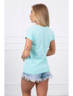 Limitovaná edícia blúzky mint+black