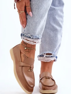 Klasyczne Mokasyny Damskie Brązowe Cortez