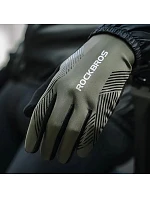 Cyklistické rukavice Rockbros 16110006002 tlmenie veľkosť M - zelená/čierna