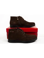 Lee Cooper buty męskie eleganckie skórzane brązowe trzewiki na zamek Lee Cooper buty męskie eleganckie skórzane brązowe trzewiki na zamek