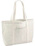 Westford Mill W 255 Nákupná taška s prúžkami z bio bavlny 50.0255 grey stripe