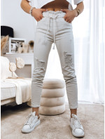 MAYO svetlé béžové džínsové nohavice Dstreet UY1378