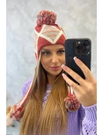 Dámska klapka na uši Eunika K322 červená