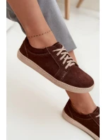 Tenisky Barefoot z prírodného semišu Zazoo 314 chocolate Tenisky Barefoot z prírodného semišu Zazoo 314 chocolate