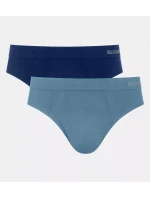 Pánske nohavičky GO Smooth Brief C2P - UNKNOWN - modré V003 - SLOGGI
