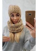 Dámska fleecová súprava Merry K202 hnedá + horčicová