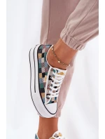 Wzorzyste Trampki Damskie Na Platformie Lee Cooper LCW-25-31-3441L Multikolor