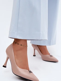 Lodičky s ozdobným detailom Vinceza Beige