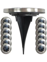 SOLÁRNA LAMPA 8 LED SMD PRE PRELOMENIE KPL.12PCS