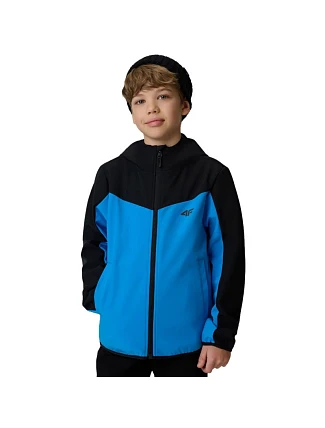 Chlapčenská softshellová bunda 4F M477 modrá 4FJWSS26TSOFM477 33S