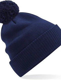 Beechfield B 450N Pletená bio čiapka s bambulou „Snowstar®“ 53.450N oxford navy