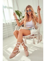 Damskie Wiązane Espadryle Big Star JJ274864 Różowe