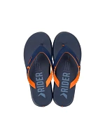 Rider topánky pánske športové žabky R1 Prime pohodlné žabky navy blue orange