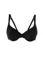 Balkonová podprsenka 7100 čierna - Leilieve