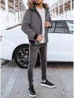 FashionStreet tmavosivá pánska zimná bunda TX4306