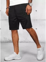 Pánske čierne teplákové šortky FashionStreet SX2206