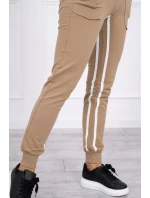 Súprava s dvojitými pruhmi camel