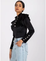 Blúzka DHJ BZ 6533A.44P čierna Blúzka DHJ BZ 6533A.44P čierna
