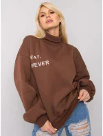 Mikina EM BL 649.23X tmavo hnedá