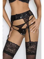 Dámsky podväzkový pás V-6472 čierny - Axami