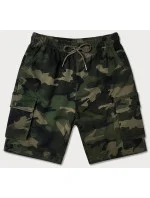 Pánske khaki šortky moro (8K282-29)