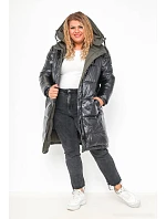 Dámska hrubá obojstranná zimná bunda black-khaki (V768g) Dámska hrubá obojstranná zimná bunda black-khaki (V768g)