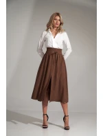 Sukňa M722 hnedá - Figl Sukňa M722 hnedá - Figl