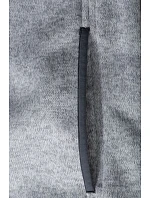 Daiber JN 589 Pánska pletená fleecová bunda s kapucňou 02.0589 light melange/carbon
