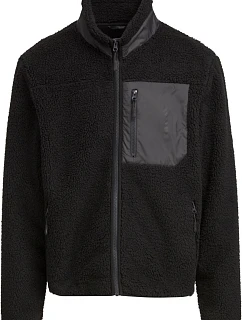 Build your Brand BY 406 Unisexová fleecová bunda „Bonded Sherpa“ 56.0406 čierna