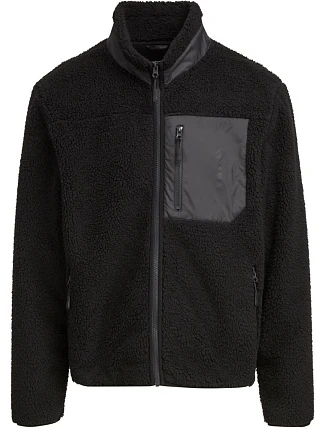 Build your Brand BY 406 Unisexová fleecová bunda „Bonded Sherpa“ 56.0406 čierna Build your Brand BY 406 Unisexová fleecová bunda „Bonded Sherpa“ 56.0406 čierna