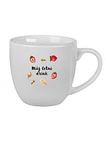Personalizovaný keramický hrnček s objemom 400 ml s letnou kombináciou Personalizovaný keramický hrnček s objemom 400 ml s letnou kombináciou