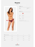 Čipkové nohavičky Rosenty panties - Obsessive Čipkové nohavičky Rosenty panties - Obsessive